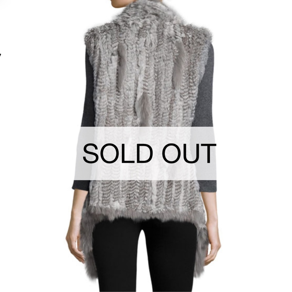 Cusp By Neiman Marcus Rabbit And Coyote Fur Vest View 2